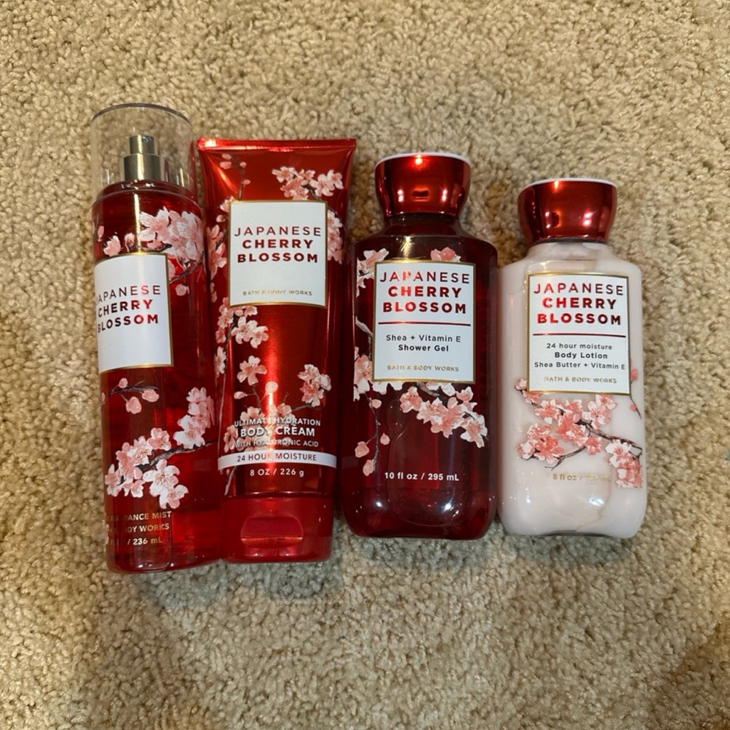 Bath And Body Works Japanese Cherry Blossom Set